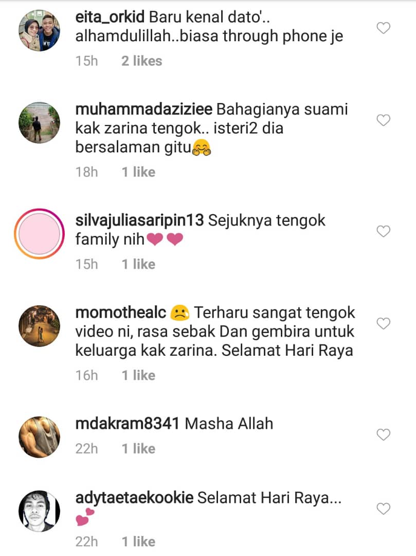 Indahnya bermadu, terharu melihat Zarina berplukan sambil 